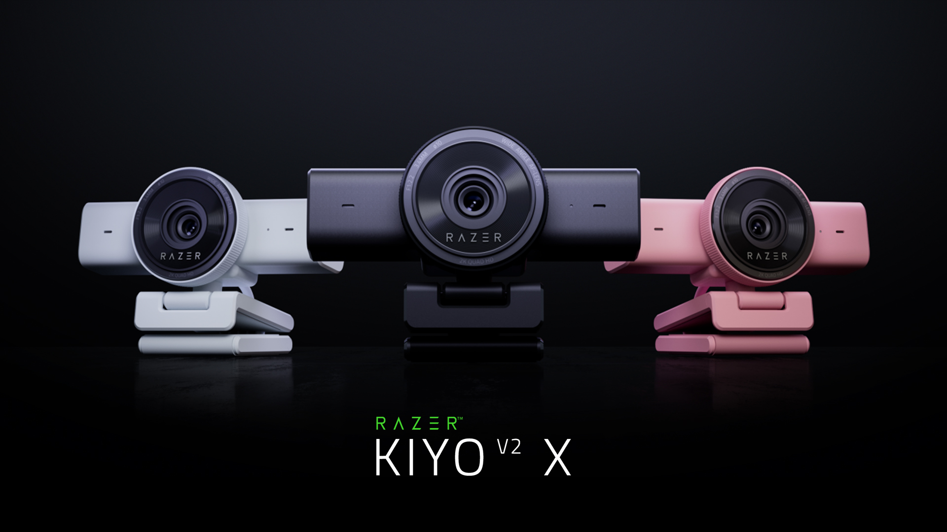 RAZER KIYO V2: 4K WITH AI. NOW IN QUARTZ AND WHITE.