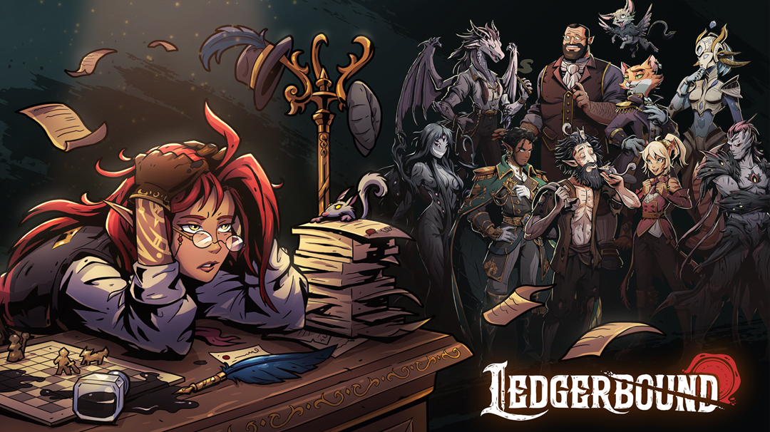 Defeat the forces of evil in the name of capitalism and… love? in Ledgerbound, coming to PC this Spring!